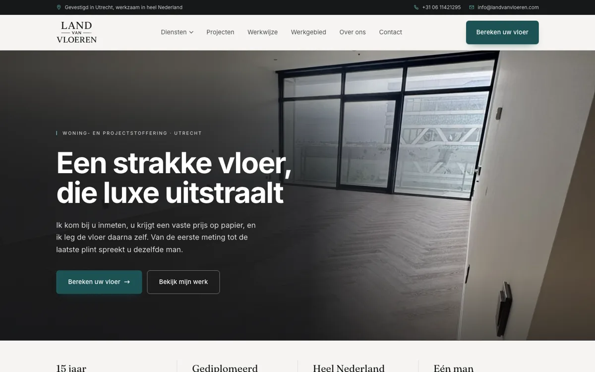 Homepage van Land van Vloeren, pvc-vloeren in Utrecht